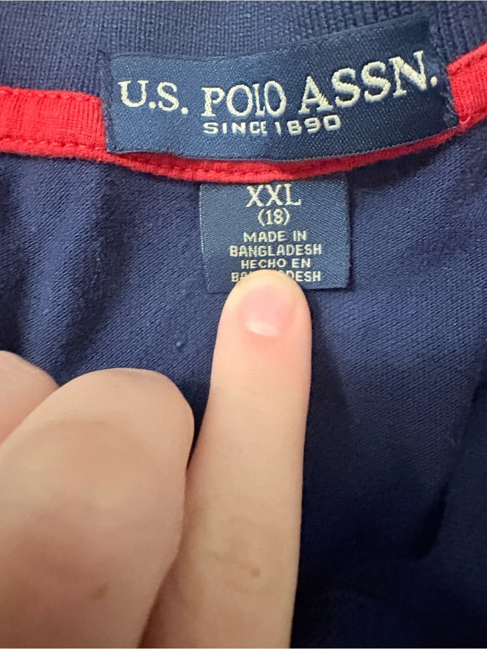 Ralph Lauren Navy Polo with Red Pony Embroidery